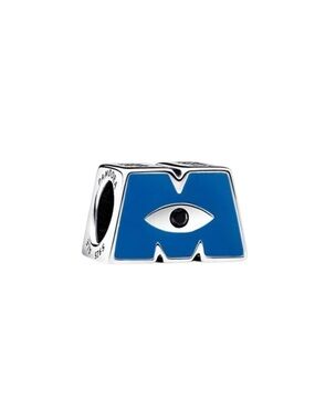 New Pandora Monsters Inc Logo Charm